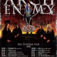 Arch Enemy Euro & Russia Tour 2017 poster