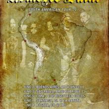 Armored Saint South American Tour 2018 poster