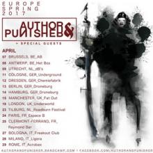 Author & Punisher Euro Tour 2017 poster
