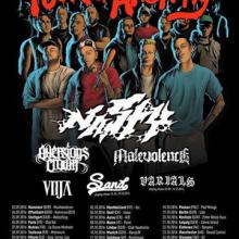 nasty & Aversions Crown Euro Tour 2016 poster