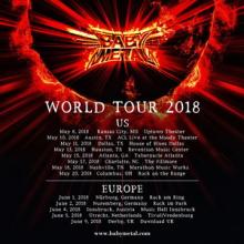 BABYMETAl World Tour 2018 poster