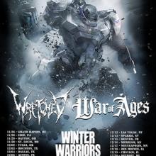 Battlecross Winter Warriors tour 2014 poster