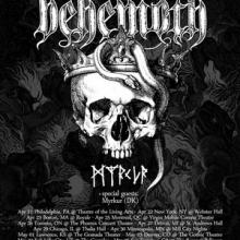 Behemoth North American Tour 2016 poster