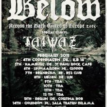 Below Euro Tour 2015 poster