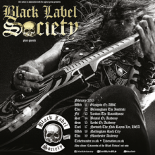 Black Label Society UK tour 2015 poster
