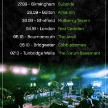 Black Orchid Empire UK Tour 2018 poster