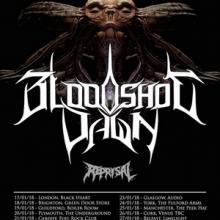 Bloodshot Dawn UK Ireland Tour 2018 poster