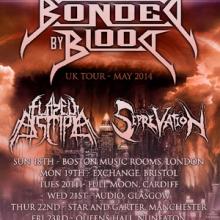Bonded By Blood UK Tour 2014 poster