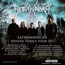 Borknagar Latin America Tour 2017 poster