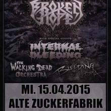 Broken Hope April Atrocity European Tour 2015 poster
