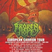 Broken Hope Euro Tour 2018 poster