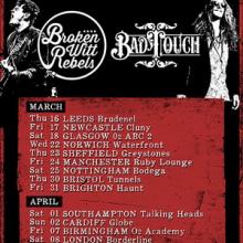 Broken Witt Rebels & Bad Touch UK Tour 2017 poster