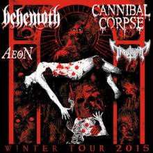 Cannibal Corpse and Behemoth North American Tour 2015 poster