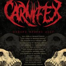 Carnifex Euro Tour 2017 poster
