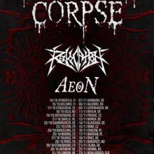 Cannibal Corpse European tour 2014 poster
