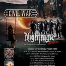 Civil War Euro Tour 2017 poster