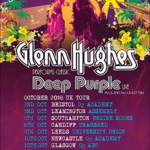 Glenn Hughes UK Tour 2018 poster