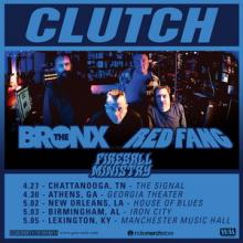 Clutch US Tour 2018 poster
