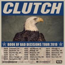 Clutch US Tour 2019 poster