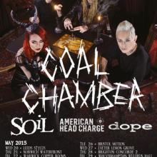 Coal Chamber SOiL UK Tour 2015 poster