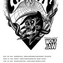 Crobot & Wolf Jaw  UK Tour 2019 poster