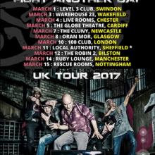 Dan Reed Network UK Tour 2017 poster