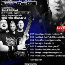 Dead By Wednesday Acoustic Promo Tour 2016 poster