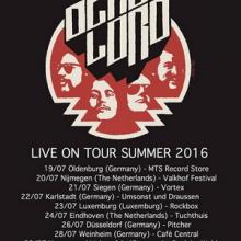 Dead Lord Summer 2016 European Tour poster