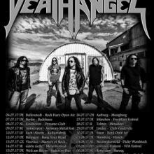 Death Angel Euro Tour 2017 poster