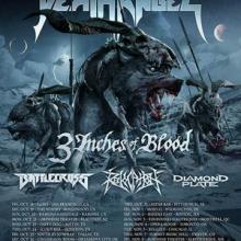 Death Angel North American Tour 2013 poster