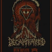 Decapitated UK/IRE Tour 2019 poster