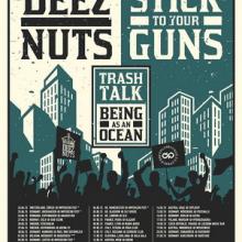 Deez Nuts & Stick To Your Guns European tour 2015 poster