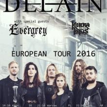 Delain European Tour 2016 poster