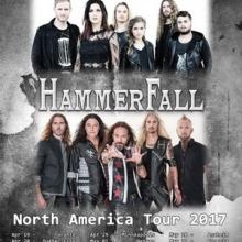 HammerFall & Delain North American Tour 2017 poster