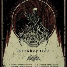 Demonical & October Tide European Tour 2016 poster