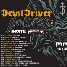 DevilDriver US Tour 2016 poster