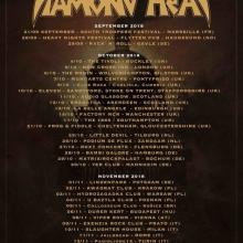 Diamond Head European & UK Tour 2018 poster