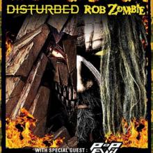 Disturbed Rob Zombie Pop Evil US tour 2016 poster