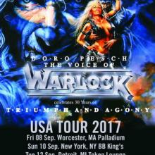 Doro US Tour 2017 poster