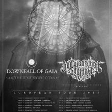 Downfall of Gaia & Der Weg einer Freiheit European tour 2015 poster