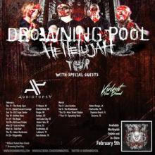 Drowning Pool US Tour 2016 poster