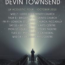 Devin Townsend UK acoustic Tour 2015 poster