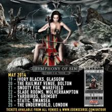Eden’s Curse UK Headlining Tour 2014 poster