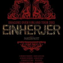 Einherjer Dragons Over Vinland Tour 2013 poster