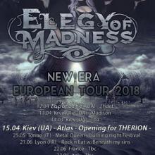 Elegy Of Madness Euro Tour 2018 poster