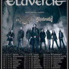 Eluveitie European tour 2014 poster