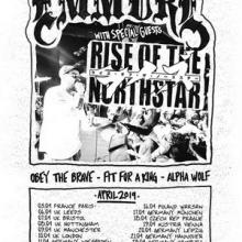 Emmure EU & UK Tour 2019 poster