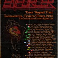 Enforcer Latin American Tour 2016 poster