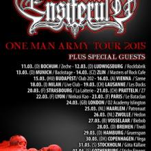 Ensiferum Euro tour 2015 poster