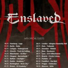 Enslaved Euro & UK Tour 2017 poster